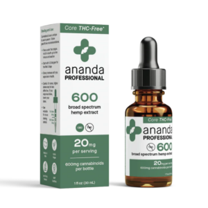 Bottle of Broad Spectrum Hemp Extract CBD by Ananda Professional