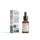 Bottle of Broad Spectrum Hemp Extract CBD by Ananda Professional showing about the company