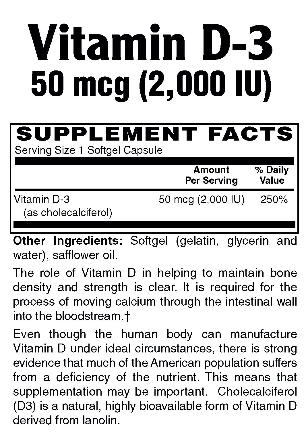 Vitamin D3 softgels at Natural Wellness Corner