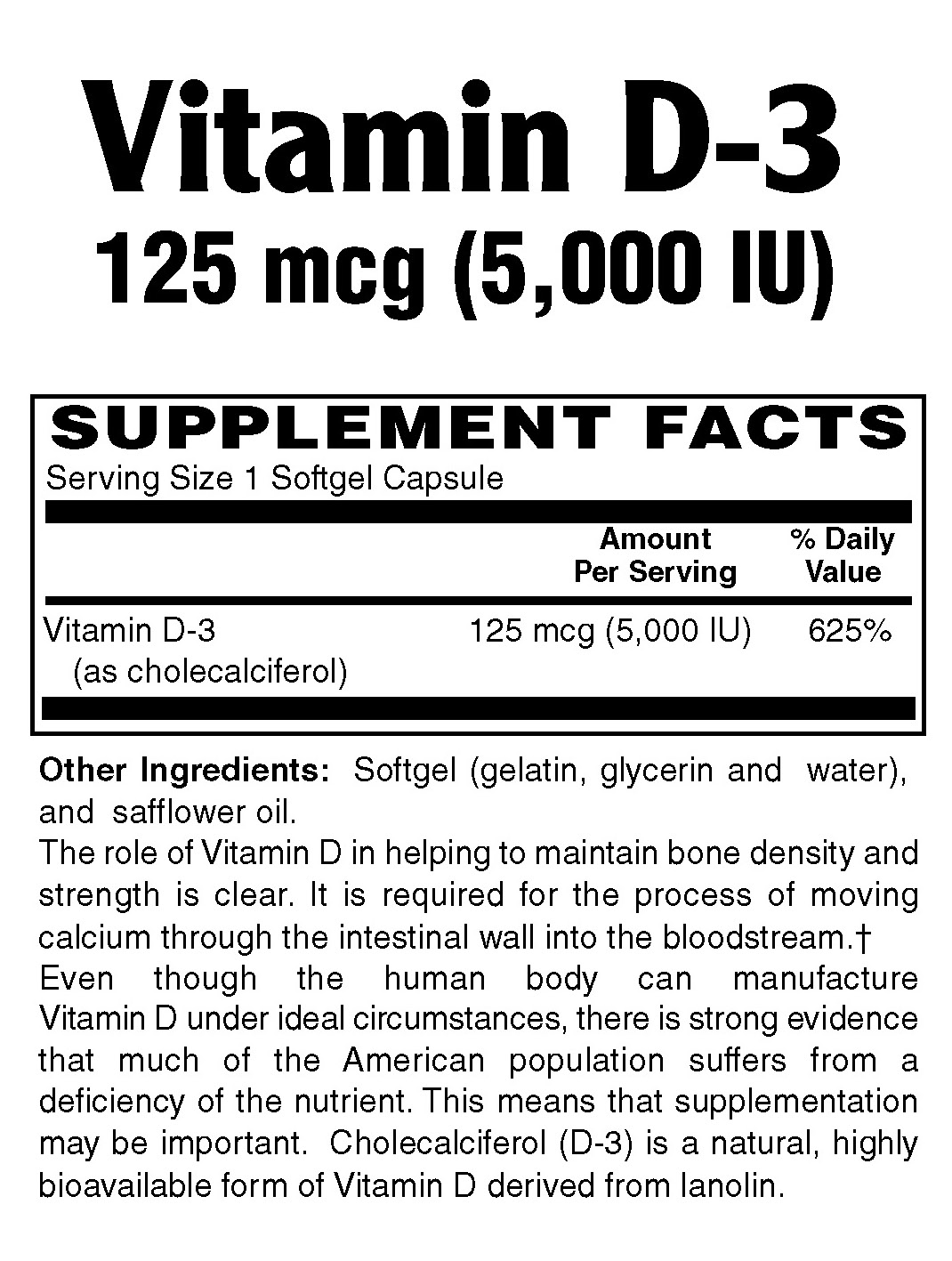 Vitamin D3 at Natural Wellness Corner