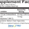 Liquid Vitamin D3 With K2 Supplement Facts