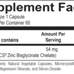 Reacted Zinc Supplement Facts