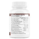 Supplement facts on OsteoSheath bottle