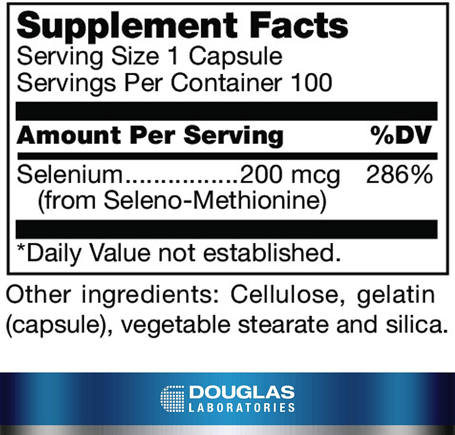 Seleno-methionine supplement facts