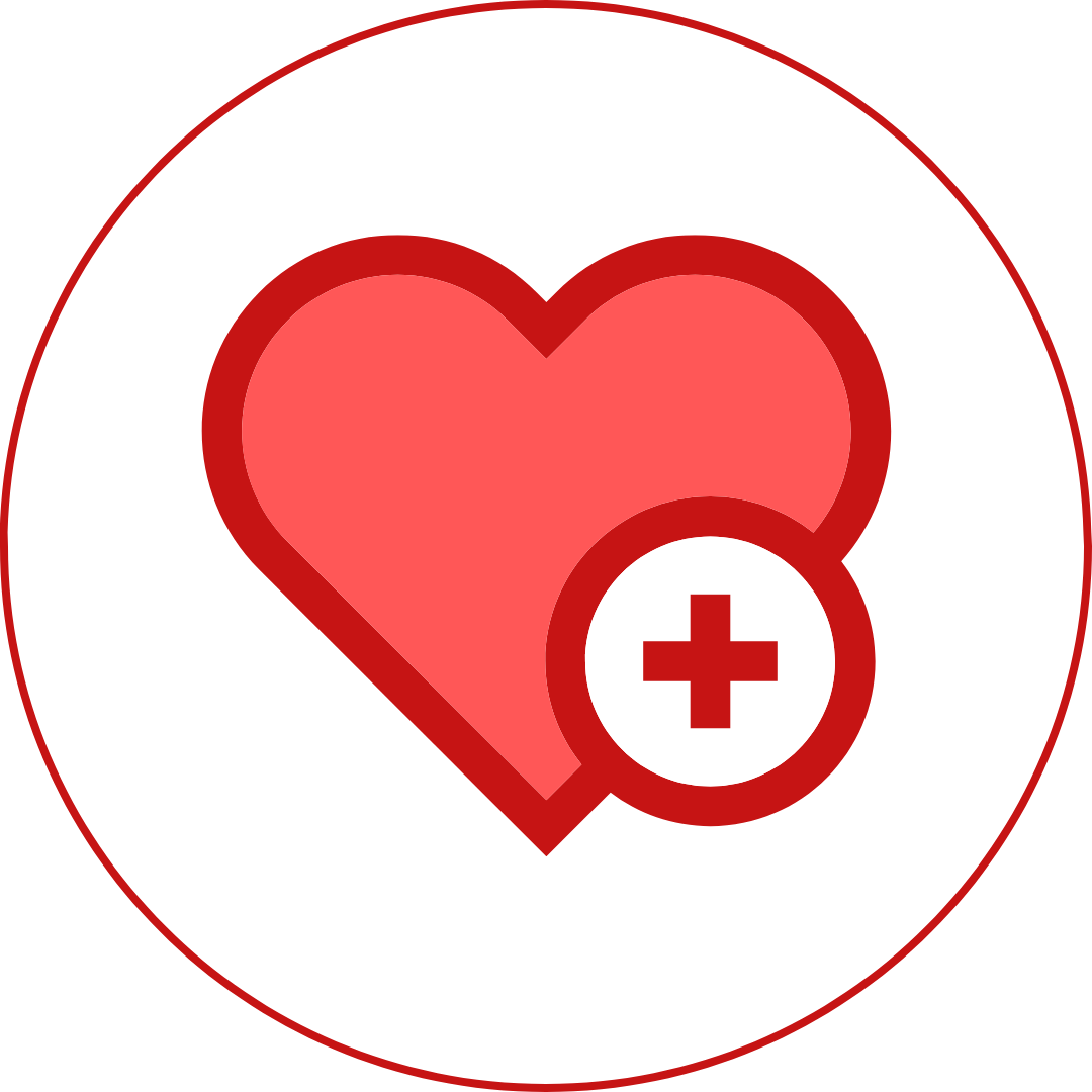 Heart and cholesterol category icon
