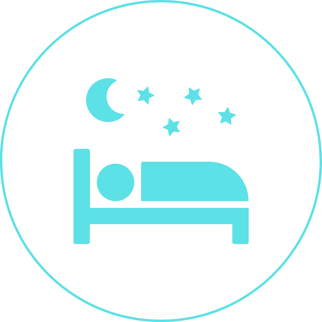 Sleep and stress category icon
