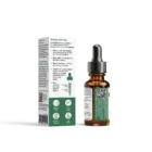 Bottle of 600mg Full Spectrum Hemp Extract by Ananda Professional side panel with dosing instructions