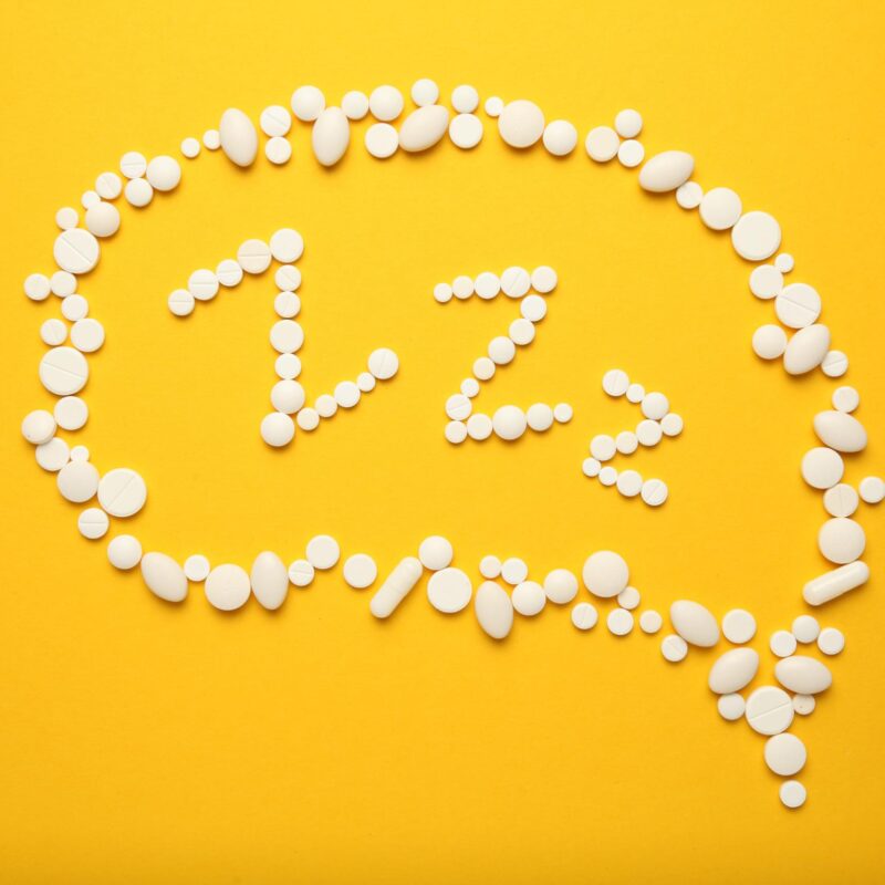 Supplements for sleep arranged in a zzz formation